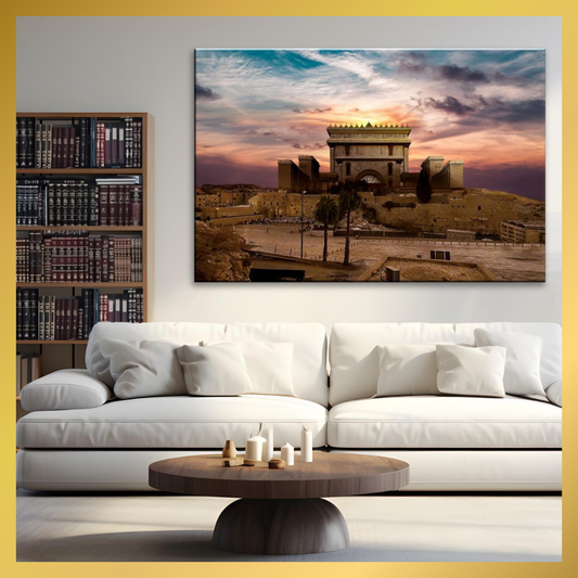 Dusk in Jerusalem Museum Quality Print