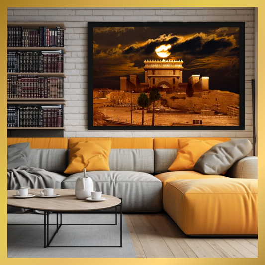 Orange Sky in Jerusalem Museum Quality Print
